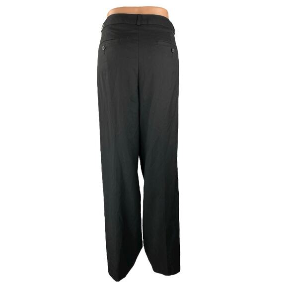Banana Republic Logan Women's Black High Rise Straight Trousers Pants Size 14 - Picture 3 of 5